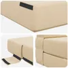 vidaXL Klappsofa Bett Creme 100 x 80 x 60 cm Stoff Produktbild-Vorschau 5