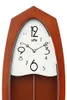 MPM-Quality Imnium Pendeluhr Holz Braun 22 x 58 cm Produktbild-Vorschau 2