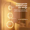 COSTWAY Lampada da terra a LED a 3 luci, 180 cm, con 3 Anteprima dell’immagine prodotto 3