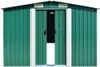 vidaXL Casetta da giardino 257x489x181 cm in metallo verde Anteprima dell’immagine prodotto 11