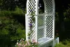 KHW Gartenbank Amsterdam mit Rosenbogen und Spalier weiß Produktbild-Vorschau 17