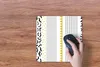 MuchoWow® Mauspad Mousepad Gelb - Schwarz - Weiß - Muster Produktbild-Vorschau 4