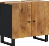 vidaXL Waschbeckenunterschrank Massivholz Mango und Produktbild-Vorschau 1