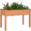 vidaXL květináč s vložkou hnědý 118x59x76 cm masivní Náhled obrázku produktu 3