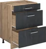 Küchenunterschrank Vicco R-Line Schwarz Beton 60 cm ohne Produktbild-Vorschau 4