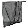 A black mesh pool skimmer net attached to a telescopic pole. Produktbild-Vorschau