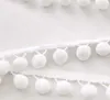 Zasłona okienna z woalu z pomponem biała półprzezroczysta Podgląd zdjęcia produktu 6