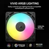 Corsair RS120 ARGB, Ventilator, 12 cm, 420 RPM, 2100 RPM, Produktbild-Vorschau 4