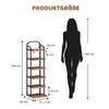 Dripex Vertikales Schuhregal mit 6 Ebenen, Schuhablage Produktbild-Vorschau 6