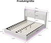 UnboxG Polsterbett 140×200 cm in Weiß – Stauraumbett mit Produktbild-Vorschau 7