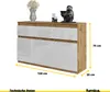 FURNICA - NOAH - Commode / Sideboard avec 3 tiroirs et 3 Voir les images du produit 2