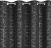 Vorhang EVI schwarz silber  140x250 cm  Ösen Ösenvorhang Produktbild-Vorschau 4