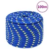 vidaXL Bootsseil Blau 14 mm 100 m Polypropylen Produktbild-Vorschau 6