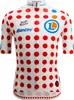 SANTINI Kurzarm Fahrradtrikot - TOUR DE FRANCE - POLKA DOT Podgląd zdjęcia produktu 1