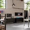 Werkbank HENRY, 1700 x 850 x 600 mm, Ganz schwarz: schwarz Produktbild-Vorschau 5