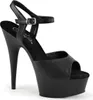 DELIGHT-609 Damen Sandale von Pleaser, Schwarz Matt , EU Produktbild-Vorschau 1