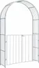DanDiBo Rosenbogen Verzinkt Massiv mit Tor Tür 140 cm Produktbild-Vorschau 9