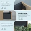 doporro Meuble de Salle de Bain Chêne clair Ensemble de 2 Voir les images du produit 6