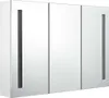 A three-door mirrored cabinet with integrated LED lighting strips on the sides. Náhled obrázku produktu