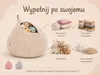 Flumi Pufa dziecięca worek na zabawki pluszaki do Podgląd zdjęcia produktu 3