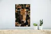 MuchoWow® Poster Kuh - Blumen - Tiere - Horn 20x30 cm - Produktbild-Vorschau 5
