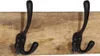 vidaXL Wandgarderobe mit 4 Haken Massivholz Mango Produktbild-Vorschau 4