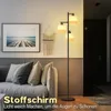 ZMH Stehlampe Wohnzimmer Stehleuchte Stoff Standlampe 3 Produktbild-Vorschau 3