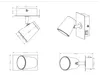 LED Wandstrahler 2er Set Weiß matt Spot schwenkbar 6,5W - Produktbild-Vorschau 6