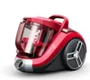 A red vacuum cleaner is shown against a white background. Voir les images du produit