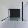 AQUABATOS Walk in Dusche matt schwarz Klarglas Duschwand Produktbild-Vorschau 4