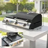 Outsunny Gasgrill 7,5 KW Tragbarer Tischgrill mit 3 Brenner Produktbild-Vorschau 3