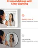 A split image showing two different lighting scenarios for applying makeup. Anteprima dell’immagine prodotto