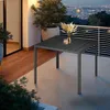 Table de jardin carrée MAREN pieds réglables 90 x 90 cm x Voir les images du produit 8