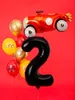 Folienballon Nummer „2“, 86cm, schwarz Produktbild-Vorschau 5