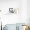vidaXL Étagère suspendue blanc brillant 60x23,5x3,8 cm MDF Voir les images du produit 2