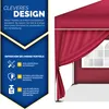 tillvex® 2X boční stěna červená pro pavilon 3x3m & 3x6m | Náhled obrázku produktu 2