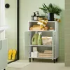 SoBuy BZR138-GR Badkommode Badezimmerschrank Midischrank Produktbild-Vorschau 3