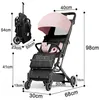 Kinderwagen Klappbuggy Verstellbare Rückenlehne 6,6 kg Rosa Produktbild-Vorschau 4