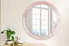Ø80cm Spiegel - Glasrahmen mit Aufdruck - Wandspiegel Produktbild-Vorschau 2