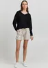 Damen Shorts OXLINA weit geschnitten Leinen Optik Produktbild-Vorschau 2