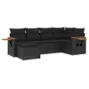The Living Store 6-tlg. Garten-Sofagarnitur mit Kissen Produktbild-Vorschau 3