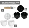 4er Set Soft Ramenschalen 500ml Schwarz & Weiß mit Produktbild-Vorschau 9