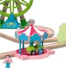 LUPILU® Holzschienenbahn Freizeitpark Geisterbahn Licht Produktbild-Vorschau 4