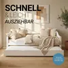 Homestyle4u Tagesbett 90x200 Ausziehbett Weiß mit Matratze Produktbild-Vorschau 17