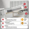 MOTIVENA Aspen Boxspringbett 160x200 Grau Samt (Jasmine Produktbild-Vorschau 5