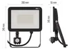 LED reflektor INOVO s pohybovým čidlem, 50 W, šedý, neutrální bílá Náhled obrázku produktu