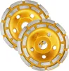 Diamantschleiftopf 125 mm Schleifteller 2 Stück Topfscheibe Produktbild-Vorschau 1