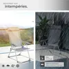 4 chaises de jardin pliantes en aluminium avec appui-tête - Voir les images du produit 7