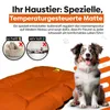 EVE Textile Hundebett Katzenbett 70x50x5 cm Orange Produktbild-Vorschau 4