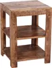Möbilia Regal mit 2 Böden | Mango-Holz massiv | B 44 x T 44 Produktbild-Vorschau 1
